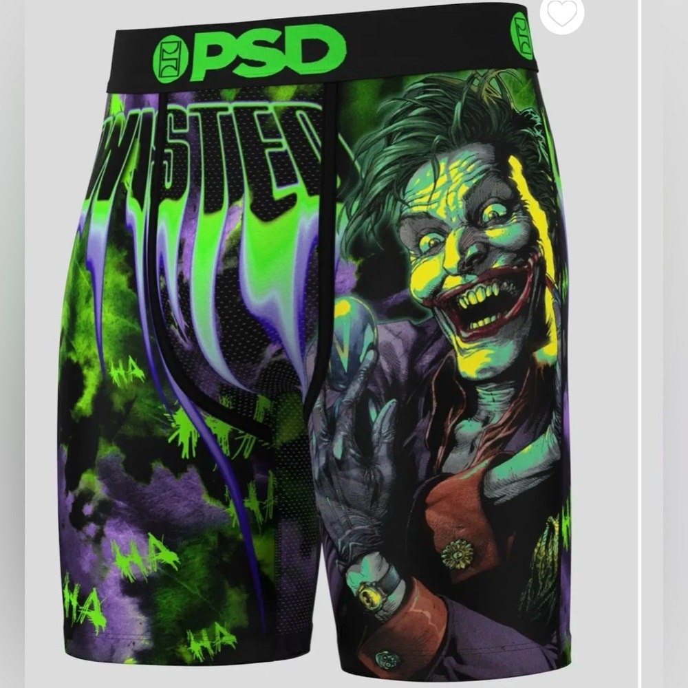 New PSD X DC Comics Joker Batman Boxer Brief Underwear
